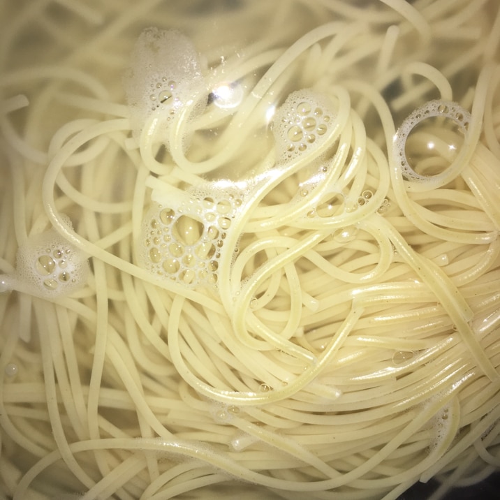 時短 もちもちパスタの茹で方